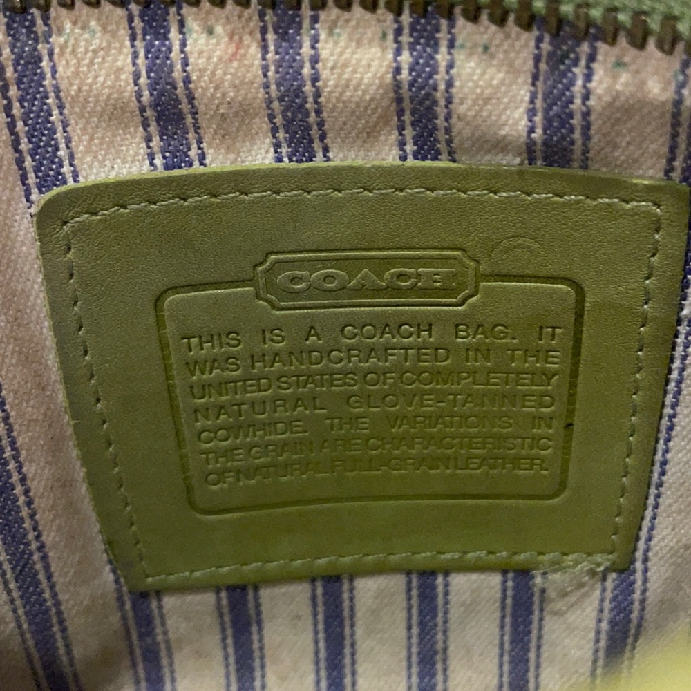 VINTAGE COACH ZIPPERED POUCH